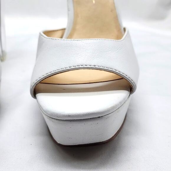 JESSICA SIMPSON-PISILA-2-HEELED LEATHER■SANDAL ANKLE STRAP- ■NWOB■ 💎LADIES 8💎 - Picture 4 of 16